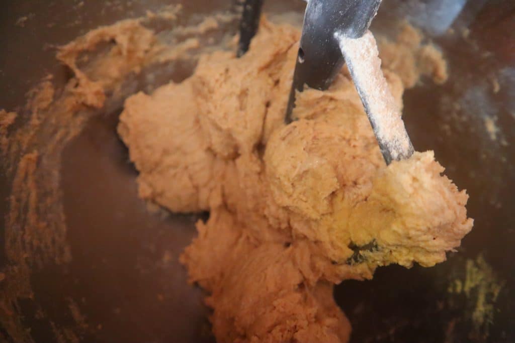 4 cups of flour added to whole wheat bread dough