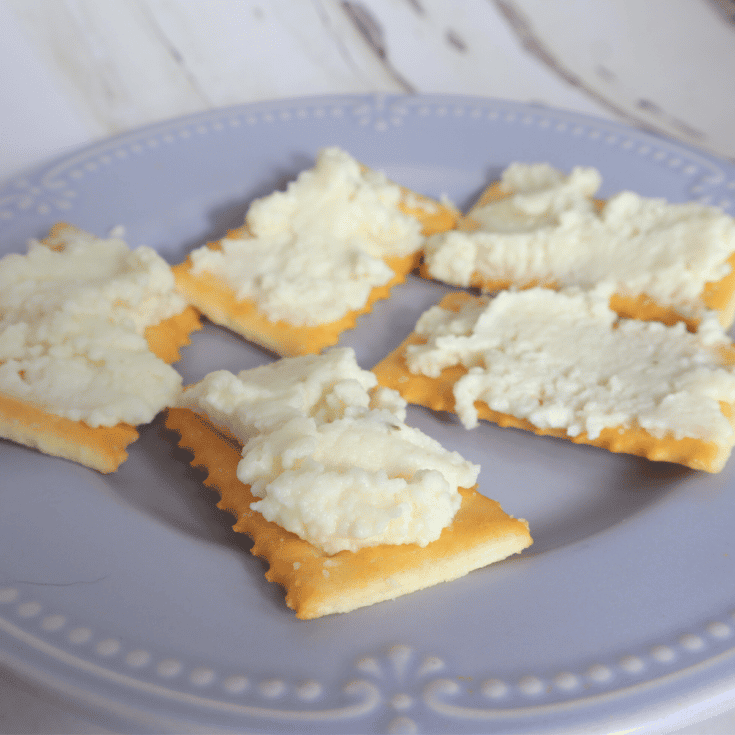 soft cheese recipe on crackers