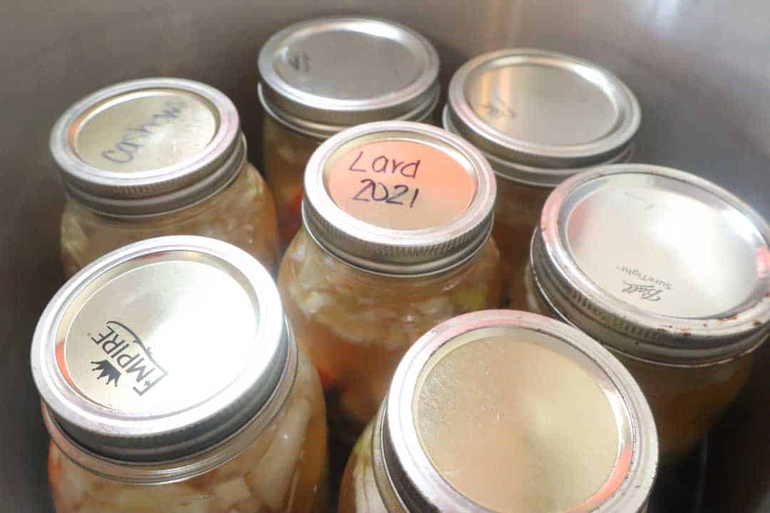 Pressure Canning Ham & Bean Soup 1898 Mama