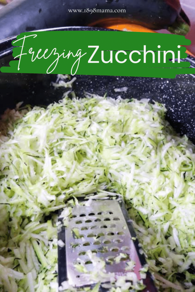 freezing zucchini www.1898mama.com